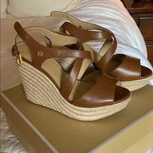 Michaels Kors Wedge sandals.  Never worn.  Size 8